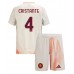 Maillot de foot AS Roma Bryan Cristante #4 Extérieur vêtements enfant 2024-25 Manches Courtes (+ pantalon court)